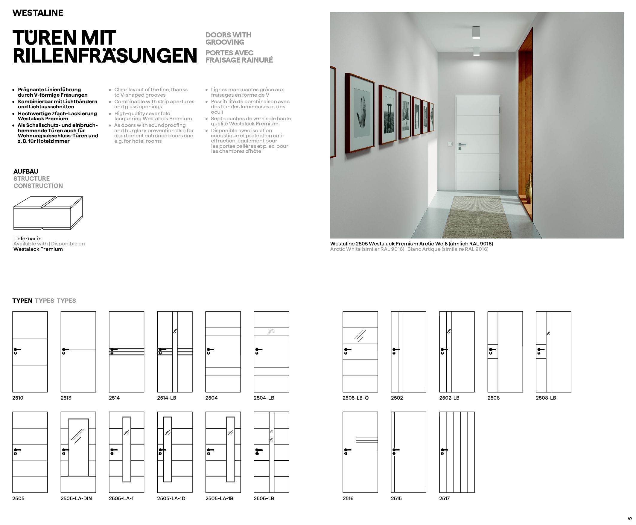 Westag Türen - Design und Oberflaeche - Design and Surfaces, 2023 (német-angol-francia) (2. oldal)